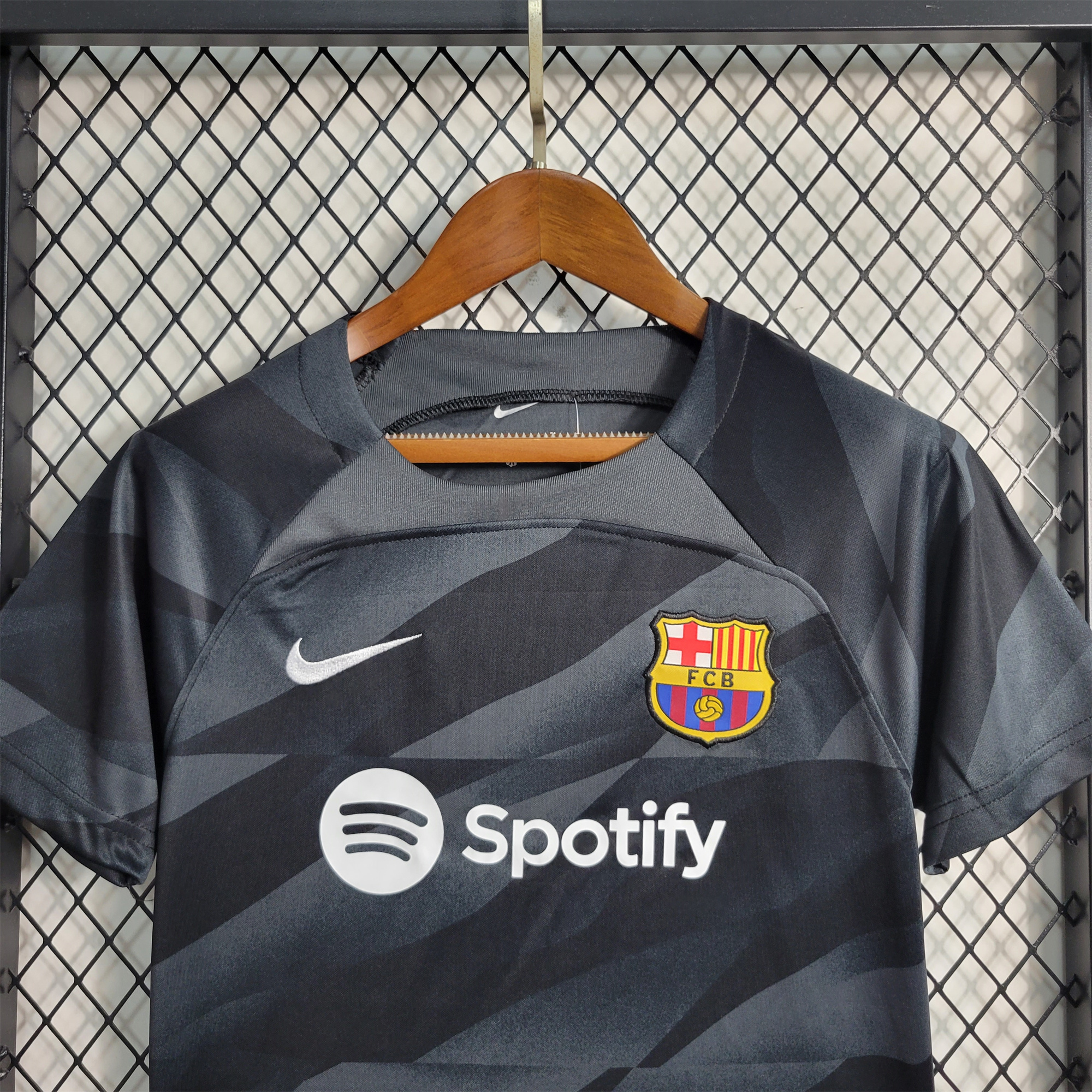 B.A.R.S.A 23-24 Black Goalkeeper Kids Kit
