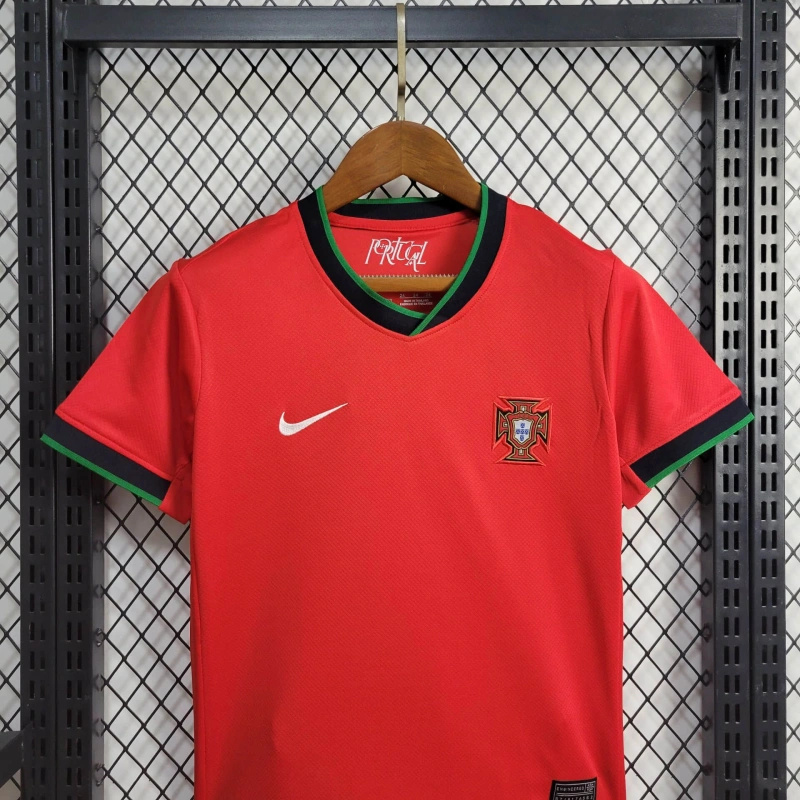 Portugal 2024 Home Stadium Kids Kit