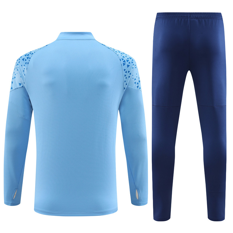 Manchester City 23-24 Kids Long Sleeve Training Set Light Blue