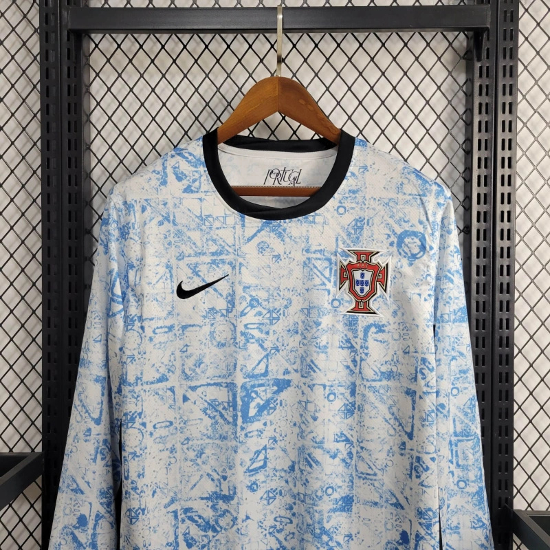 Portugal 2024 Away Stadium Long Sleeve Jersey - Fans Version