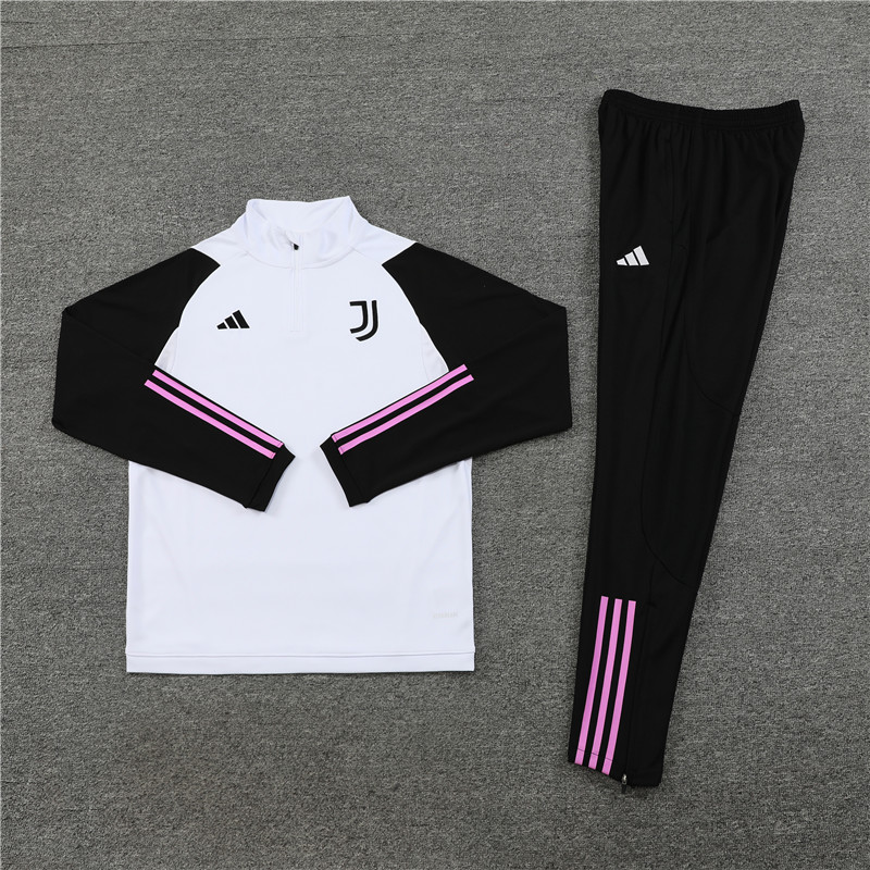 Juventus 23-24 Long Sleeve Training Set -Black and White