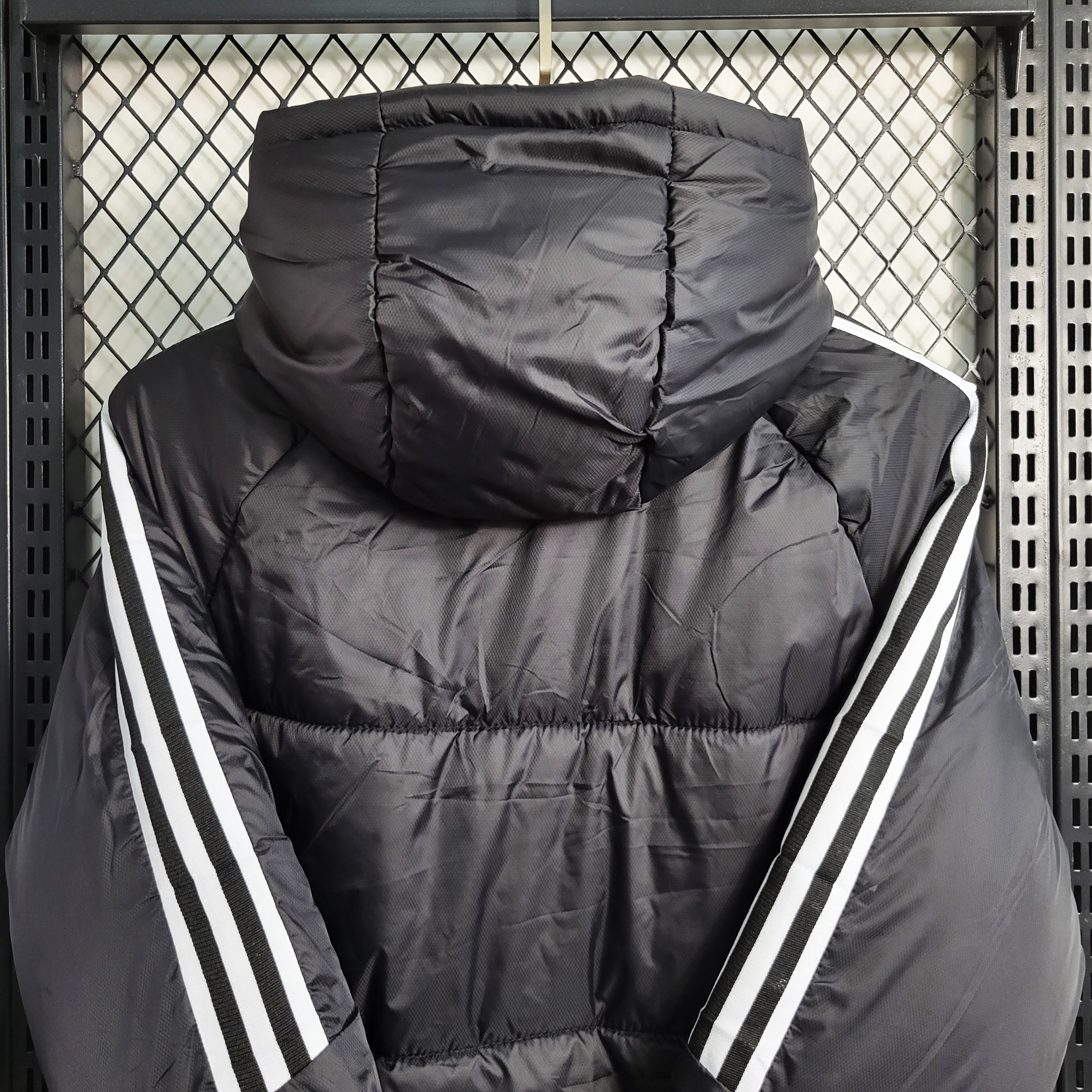 Argentine 23-24 Men's Hooded Thermal Cotton Jacket - Black