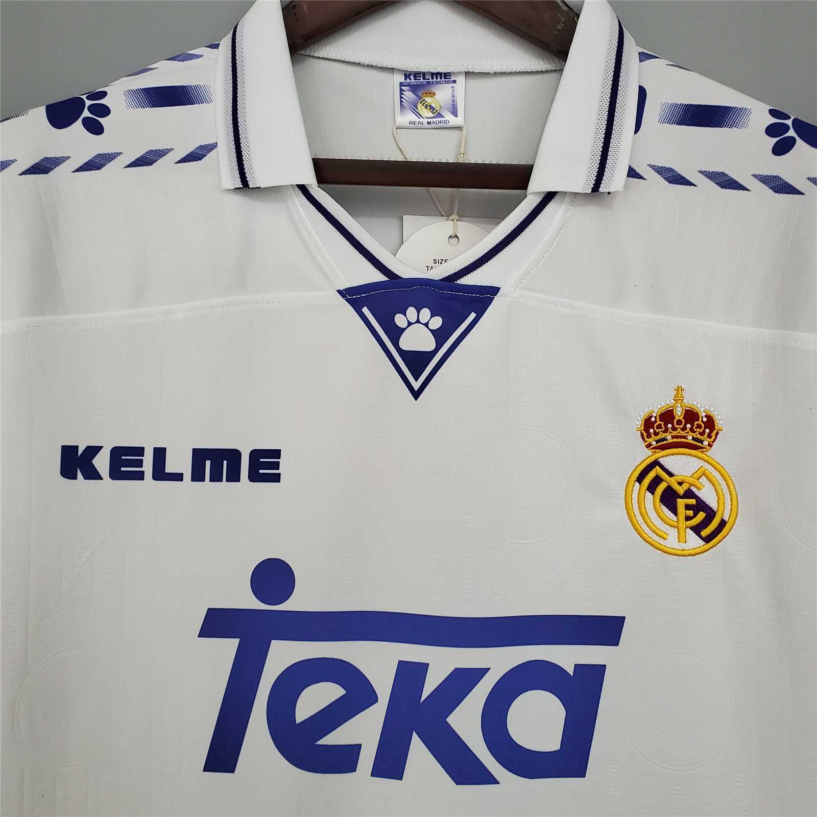 Real Madrid Retro 96-97 Home Stadium Jersey