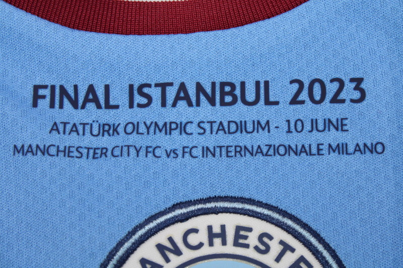 Manchester City 22/23 Home Jersey & Final - Player Version