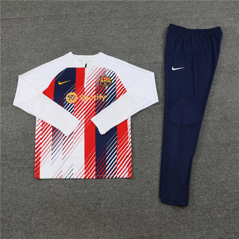 B.A.R.S.A 23-24 Kids Long Sleeve Training Set White Camouflage