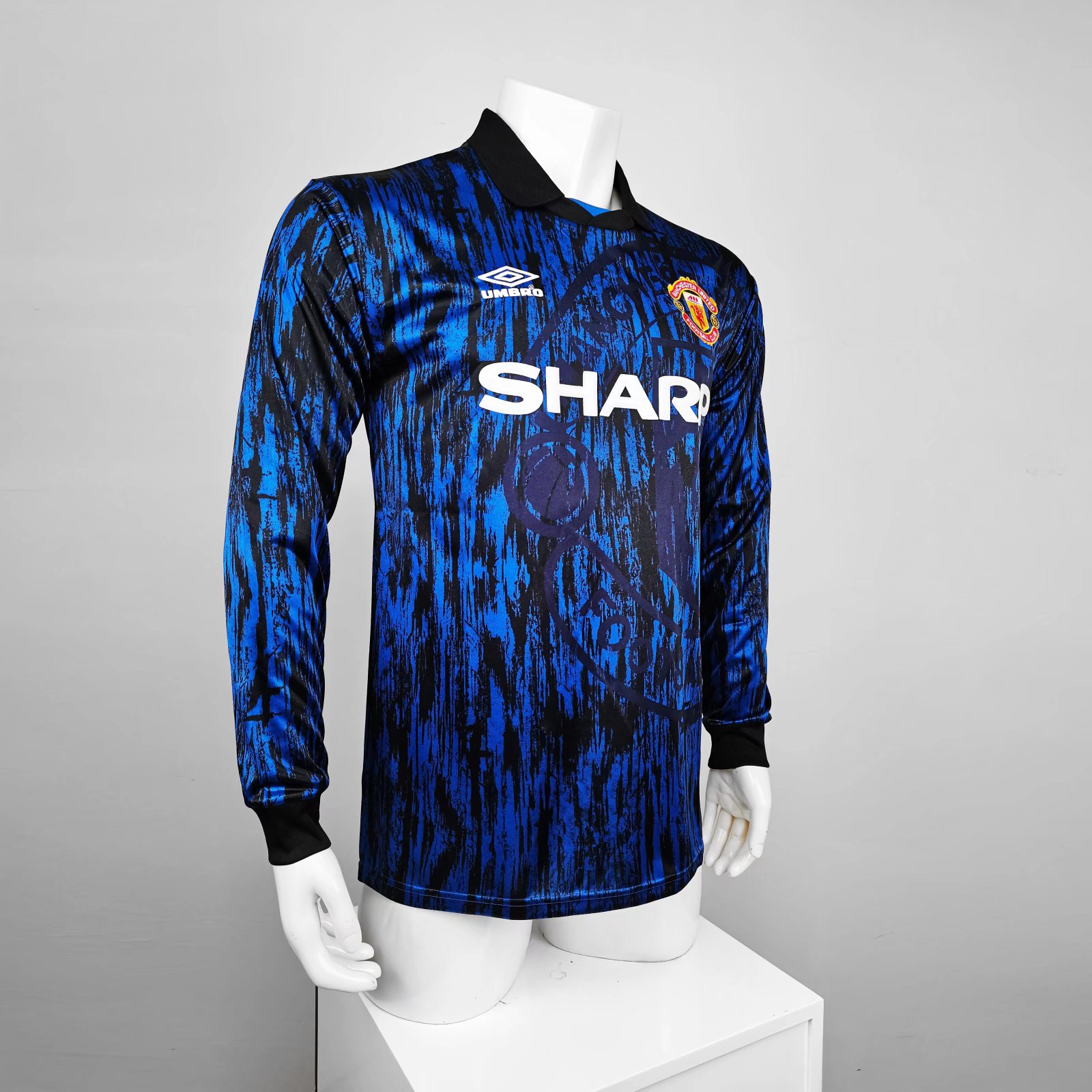 Manchester United Retro 92-94 Away Long Sleeve Jersey