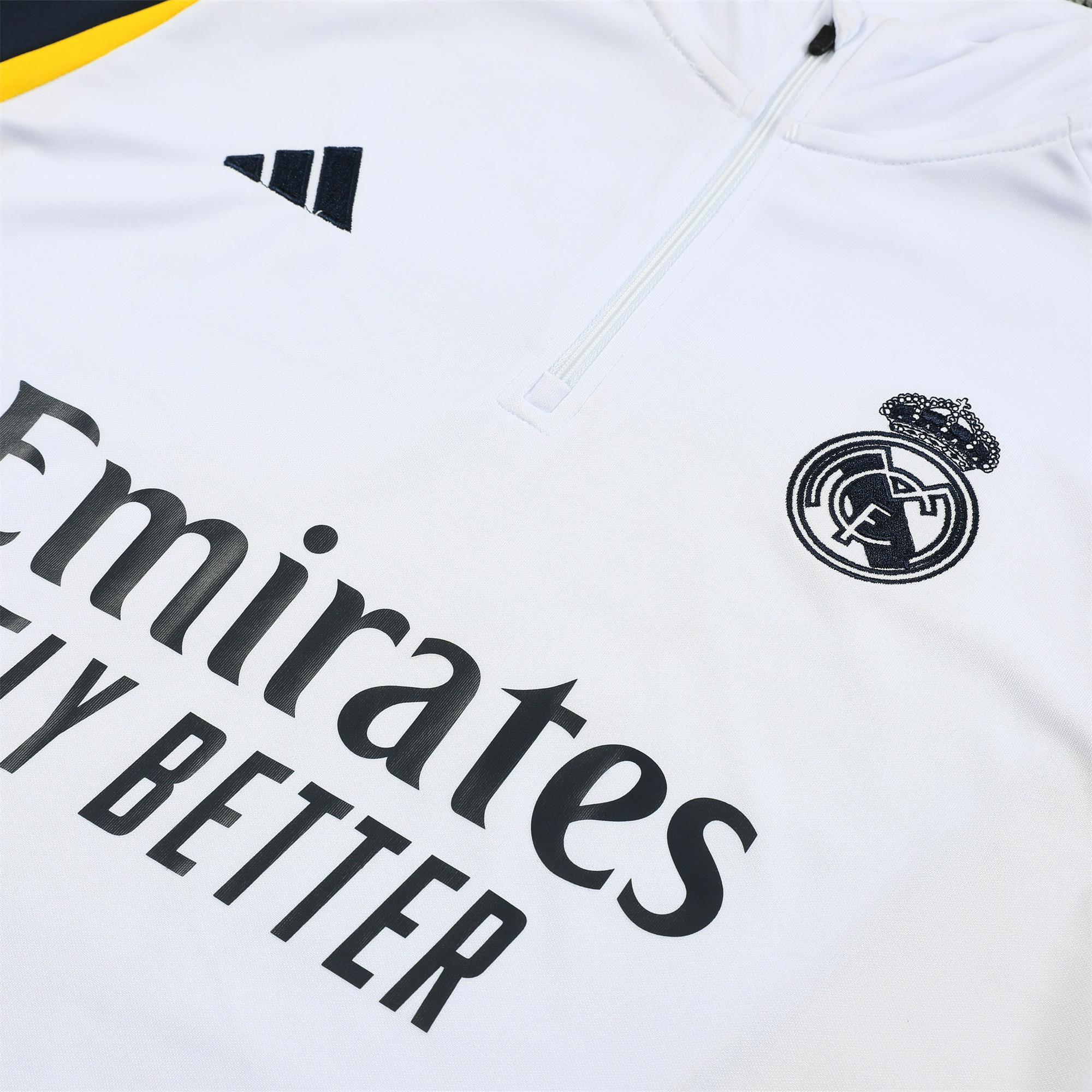 Real Madrid 23-24 Long Sleeve Training Set White