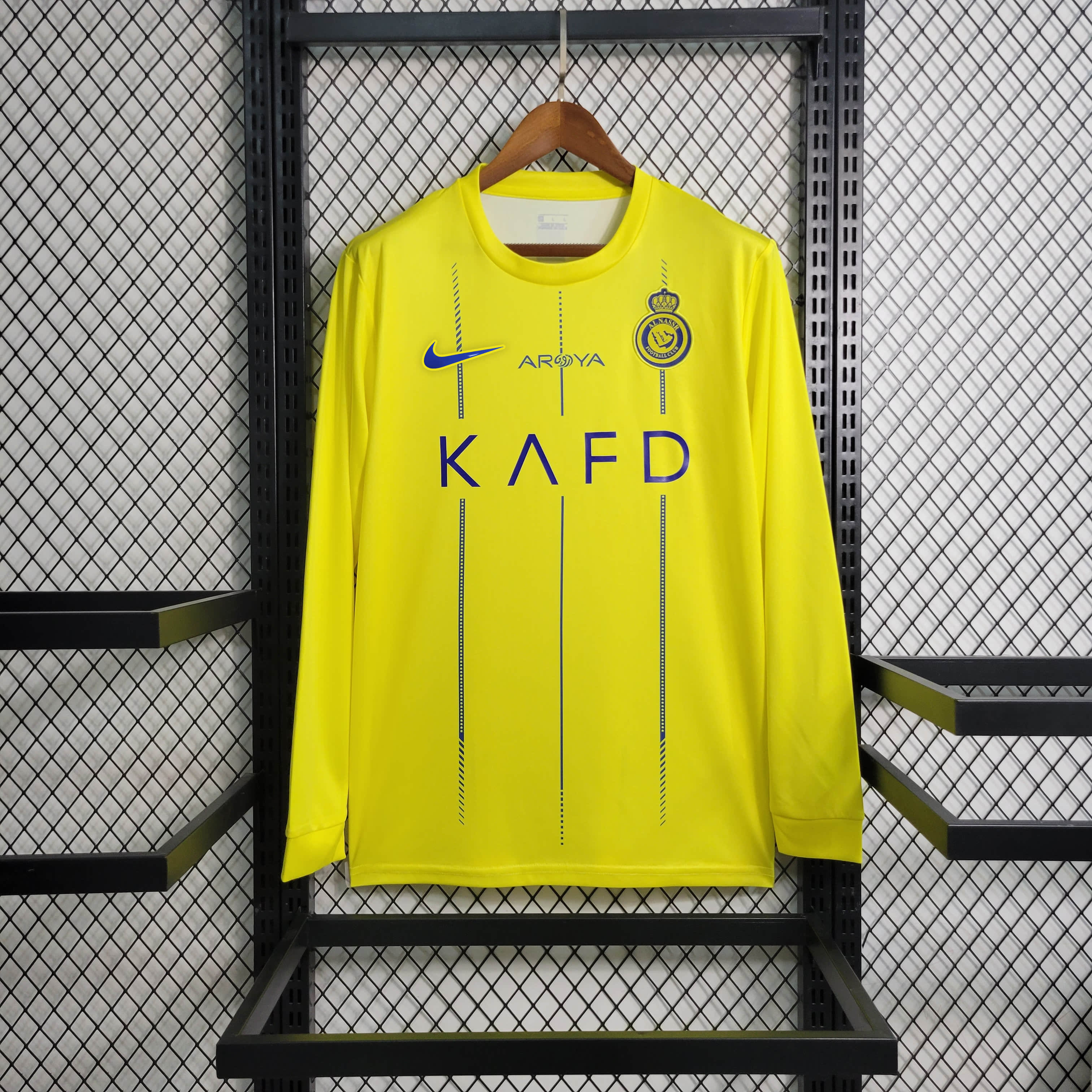 Al Nassr Riyadh Victory 23-24 Home Long Sleeve Jersey - Fans Version