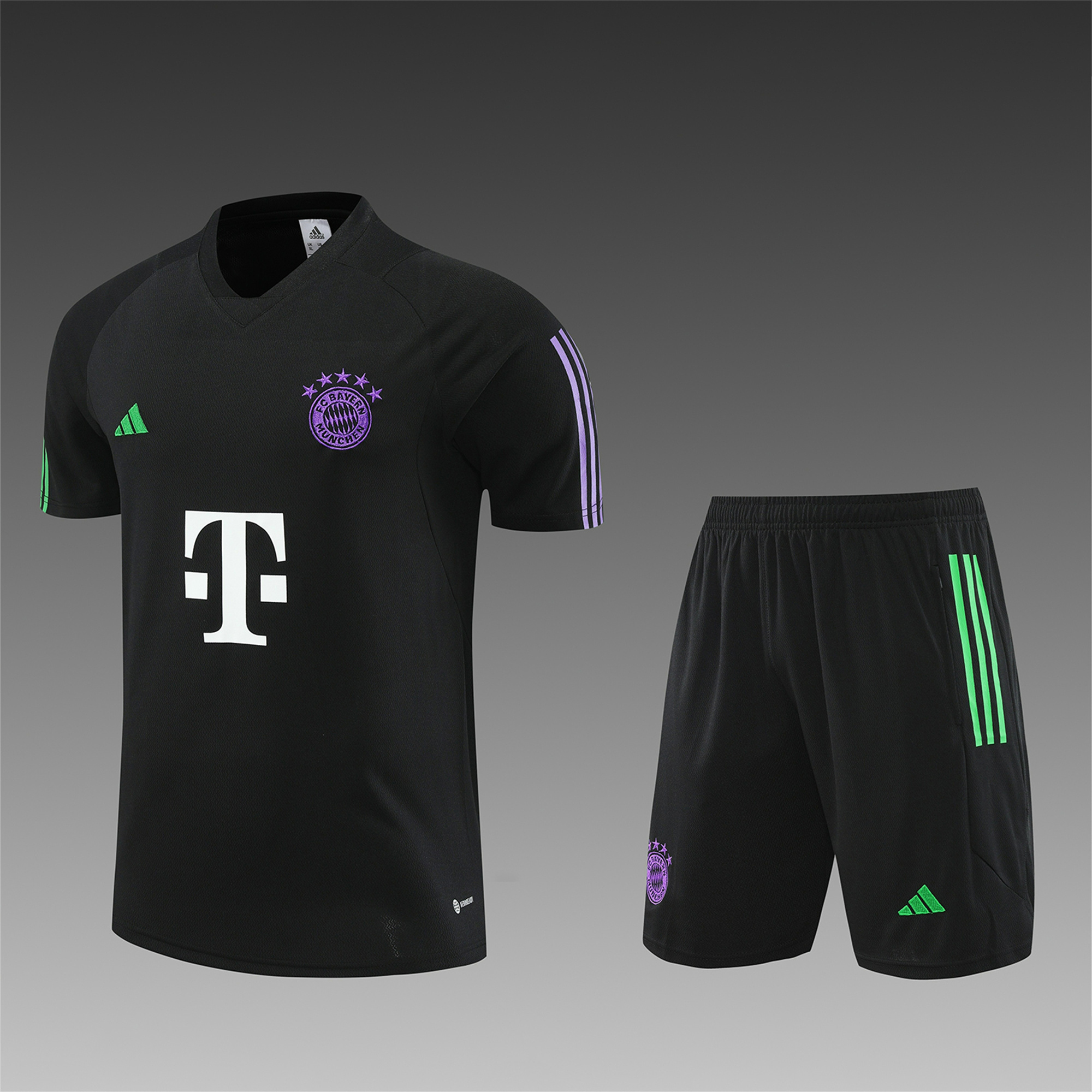 Bayern Munich 23-24 Short-Sleeve Training Set - Black