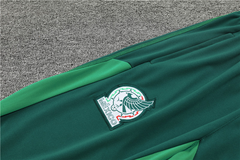 Mexico 23-24 Kids Long Sleeve Training Set White and Green