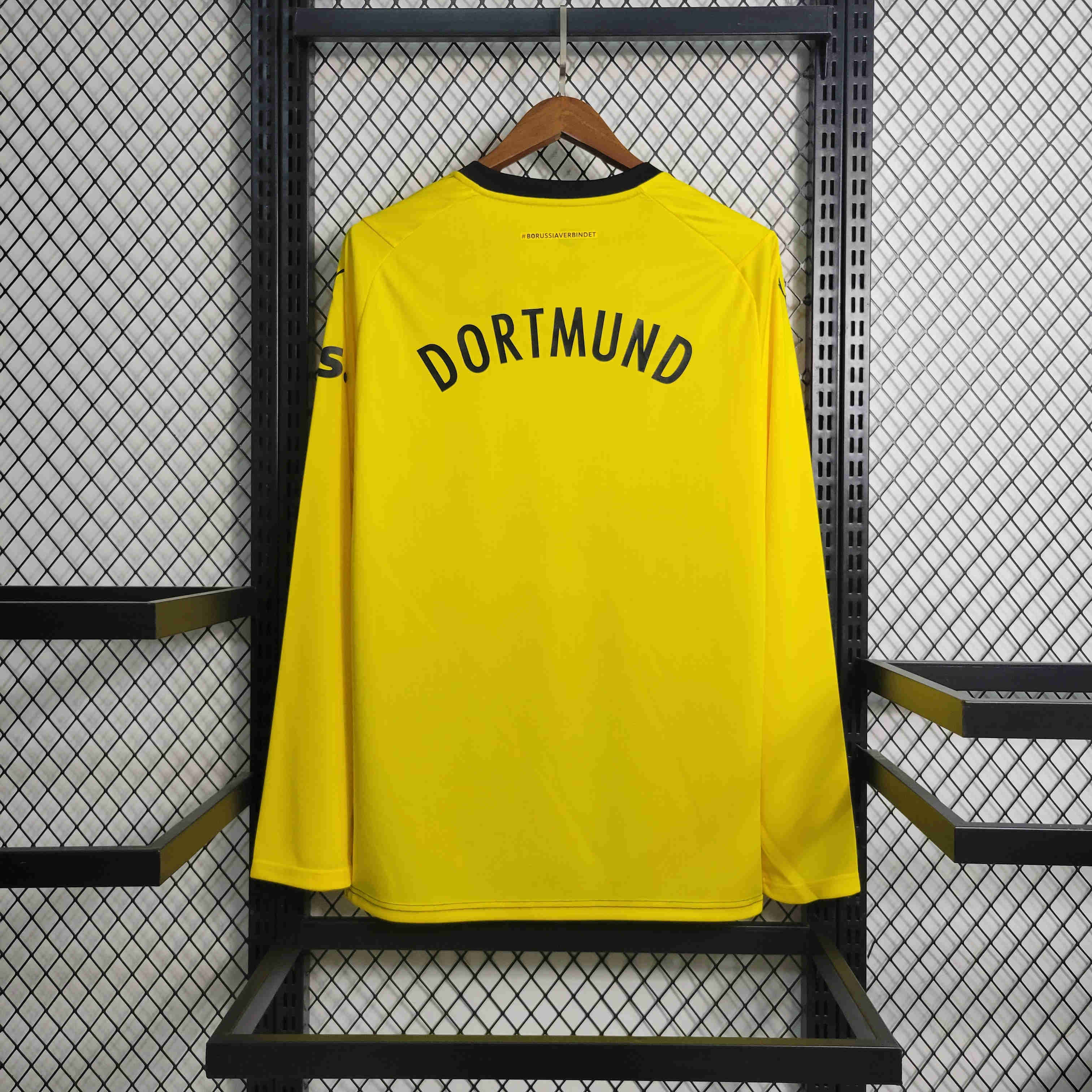 Dortmund 23/24 Home Home Long Sleeve Jersey - Fans Version