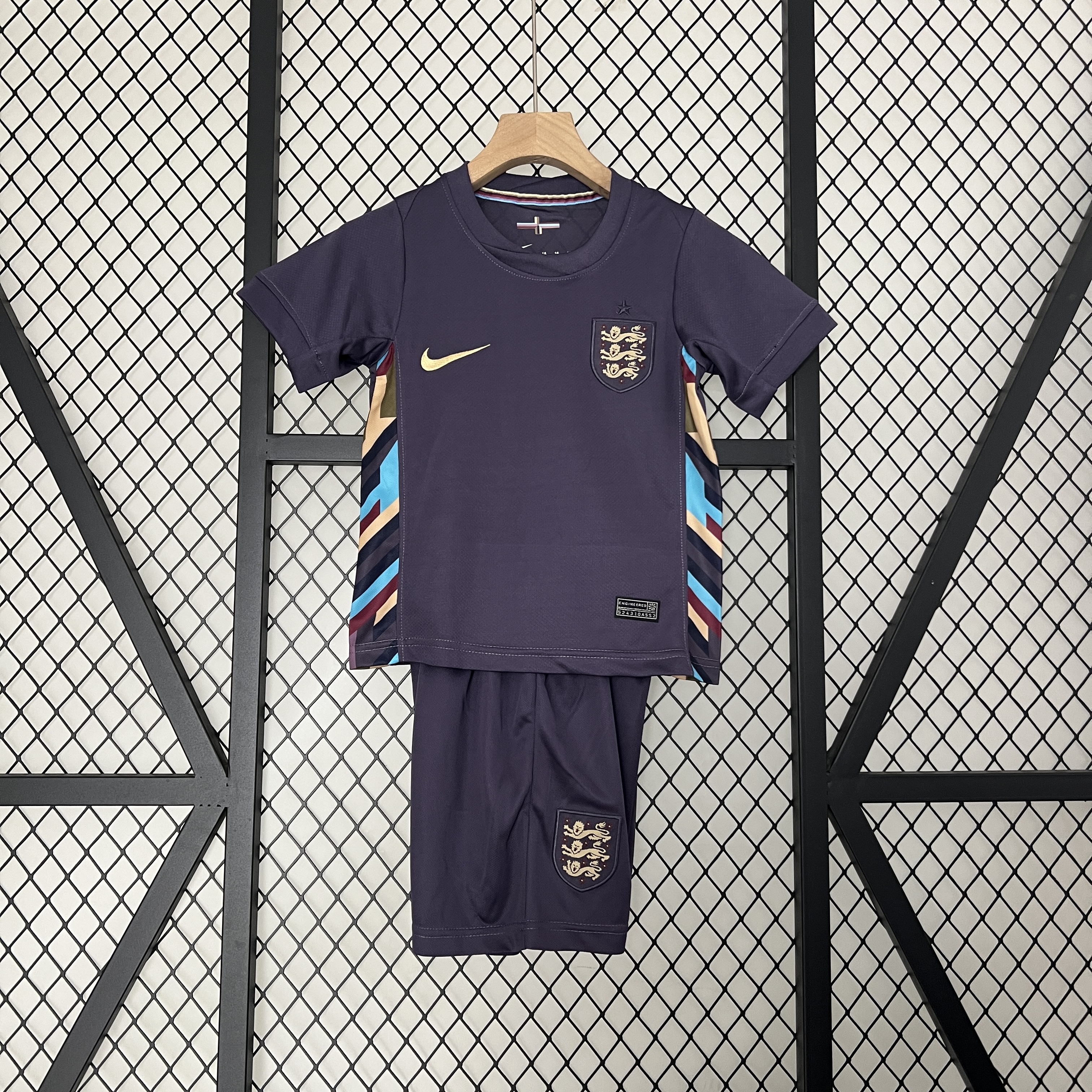 England 2024 Away Stadium Kids Kit