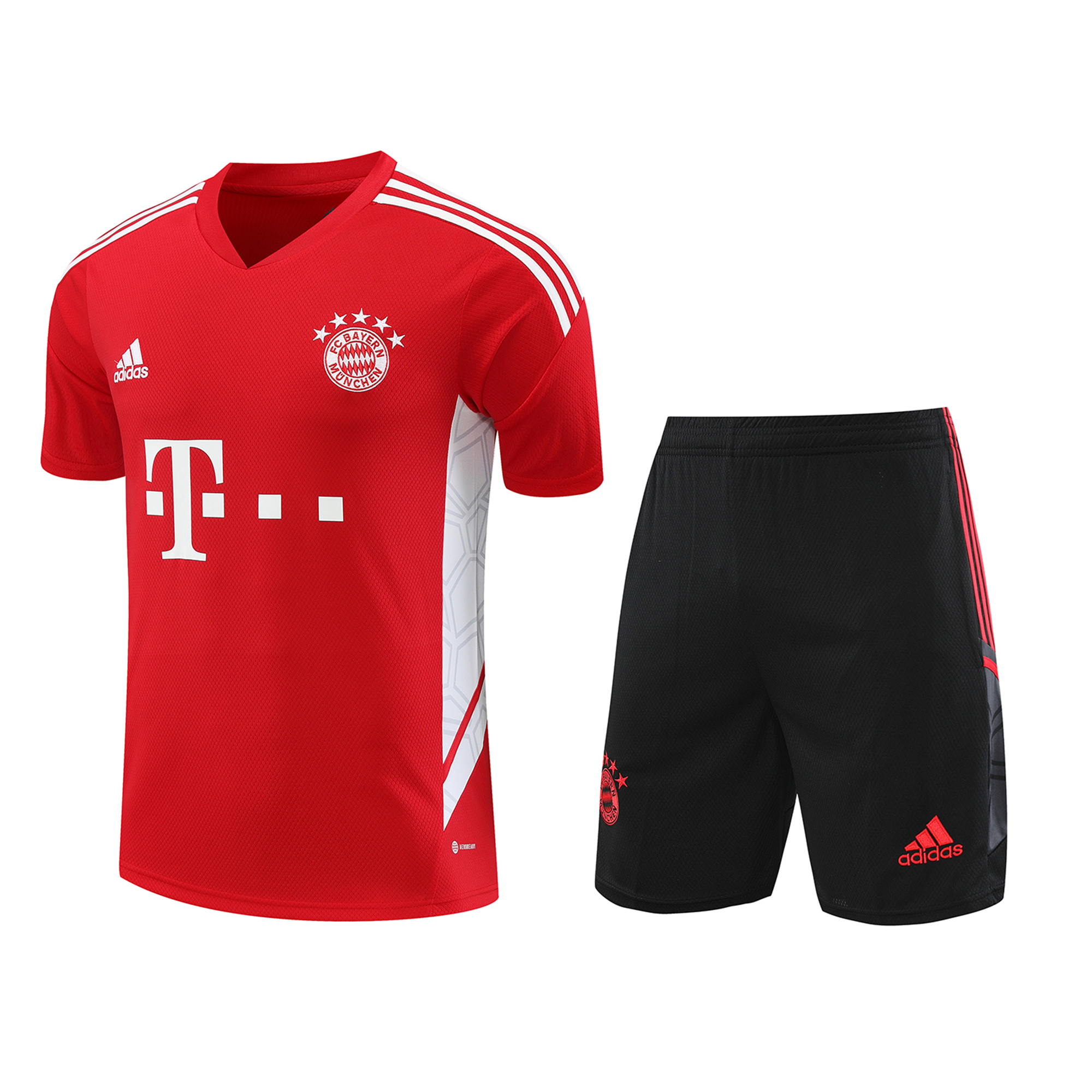 Bayern Munich 23-24 Short-Sleeve Training Set - Red